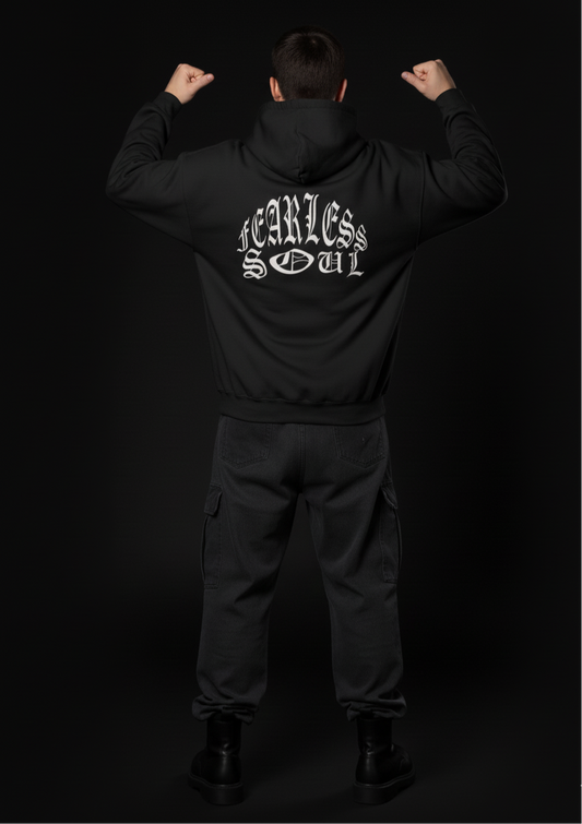 Fearless Soul Oversized Hoodie – Streetwear Graphic Tee for Bold Confidence