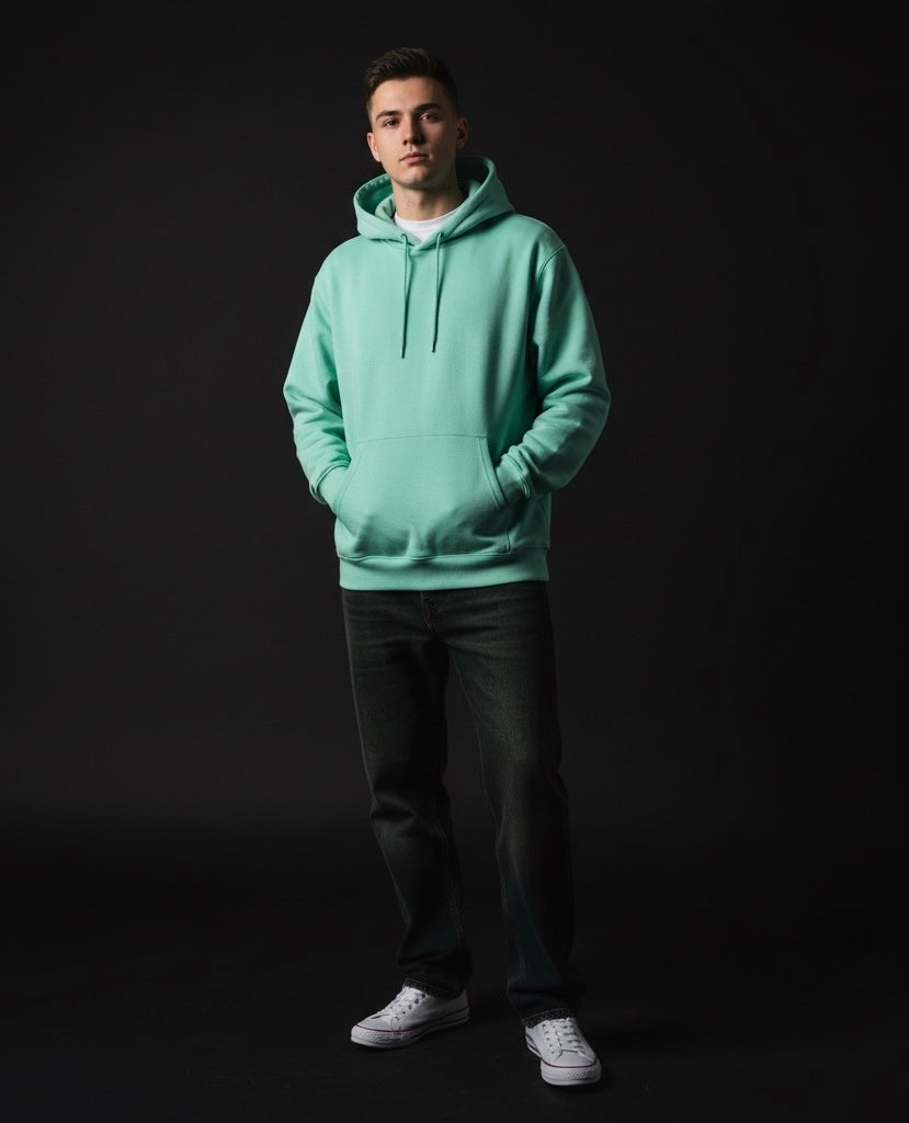 Made of Chaos – Mint Green Hoodie | Bold Streetwear, Eye-Catching Back Print, Trendy Cozy Hoodie for Women & Men