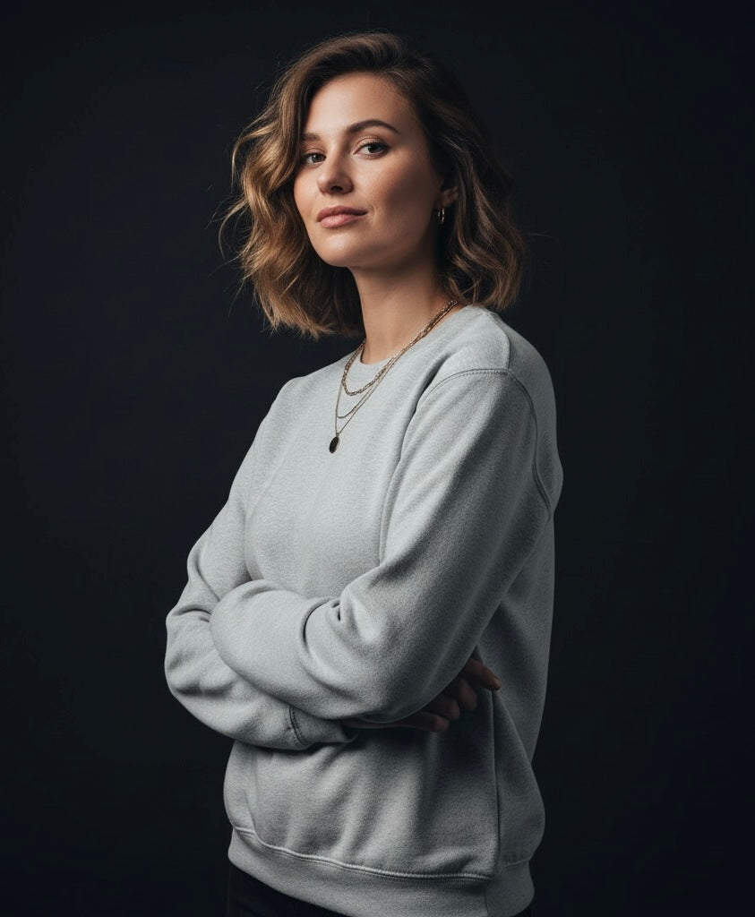 Cozy Cloud Gray Sweatshirt โ Comfy, Stylish & Everyday Essential