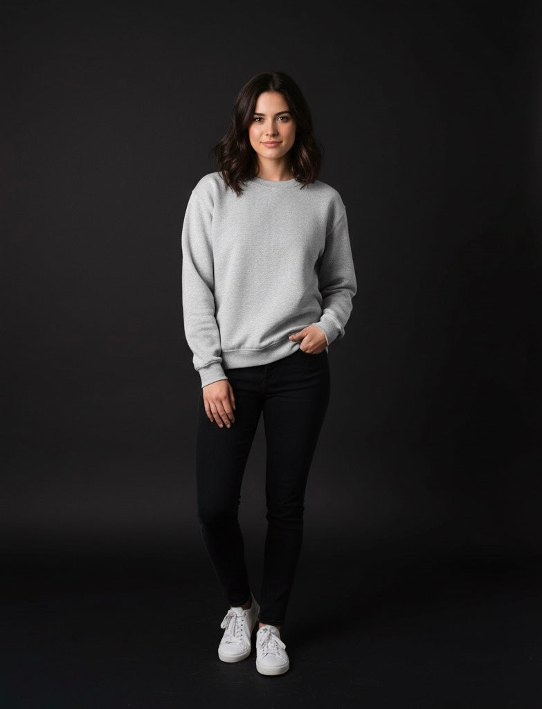 Cozy Cloud Gray Sweatshirt โ Comfy, Stylish & Everyday Essential