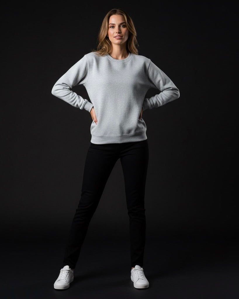 Cozy Cloud Gray Sweatshirt โ Comfy, Stylish & Everyday Essential