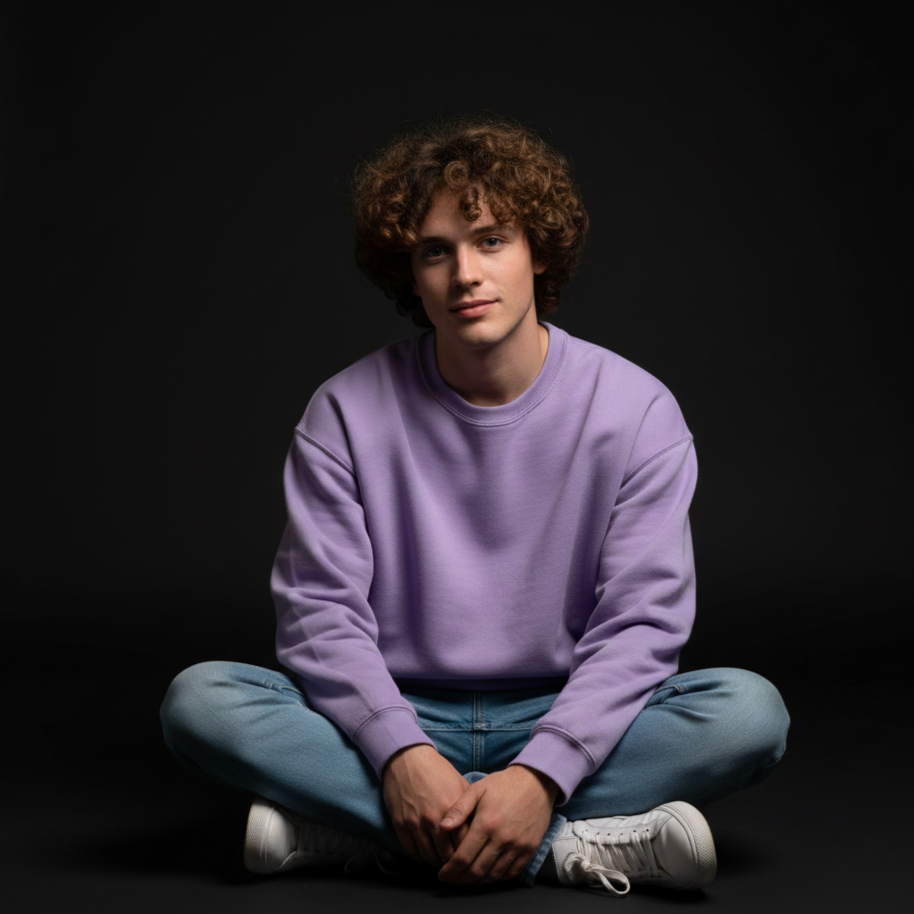 Lavender Dream Oversized Sweatshirt โ Soft, Cozy & Aesthetic Vibes