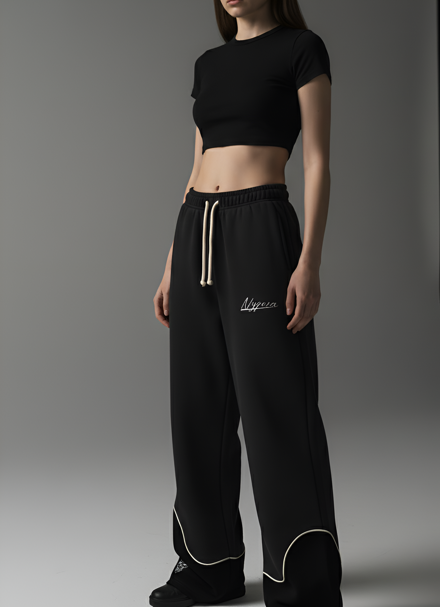 Black Baggy Relaxed Sweatpants