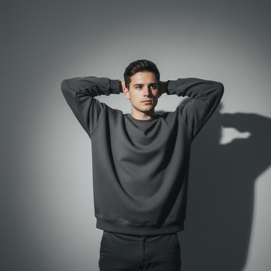 Midnight Mode Oversized Sweatshirt – Bold, Comfy & Street Ready