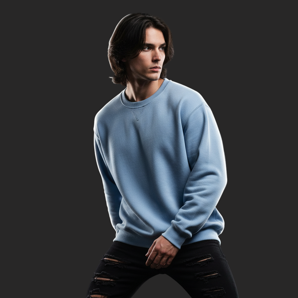 Midnight Wave Oversized Sweatshirt – Comfy, Cool & Street Style Vibes