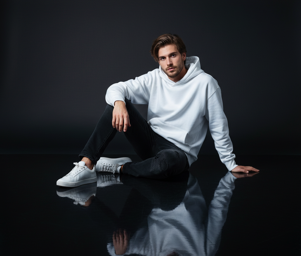 Totke White Hoodie – Trendy, Cozy & Everyday Style