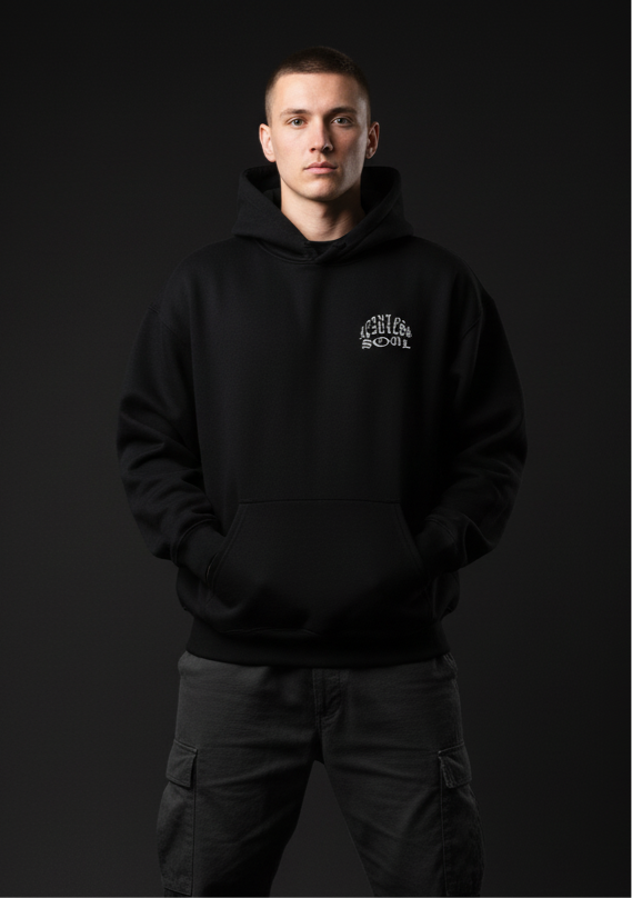 Fearless Soul Oversized Hoodie – Streetwear Graphic Tee for Bold Confidence