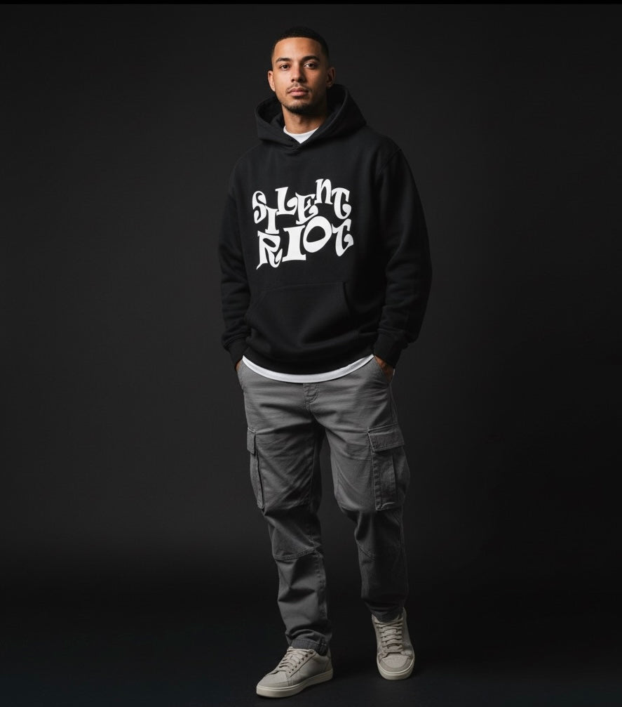 Silent Riot Hoodie – Black Edition