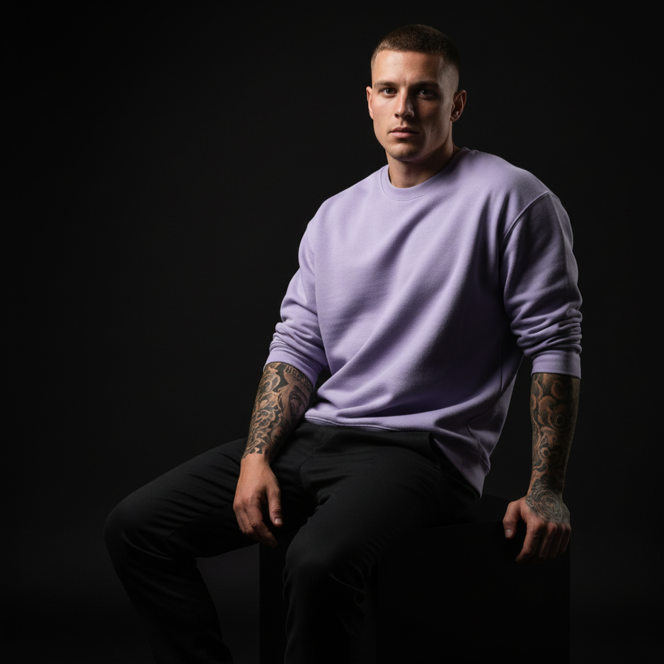 Lavender Dream Oversized Sweatshirt – Soft, Cozy & Aesthetic Vibes