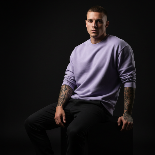Lavender Dream Oversized Sweatshirt – Soft, Cozy & Aesthetic Vibes