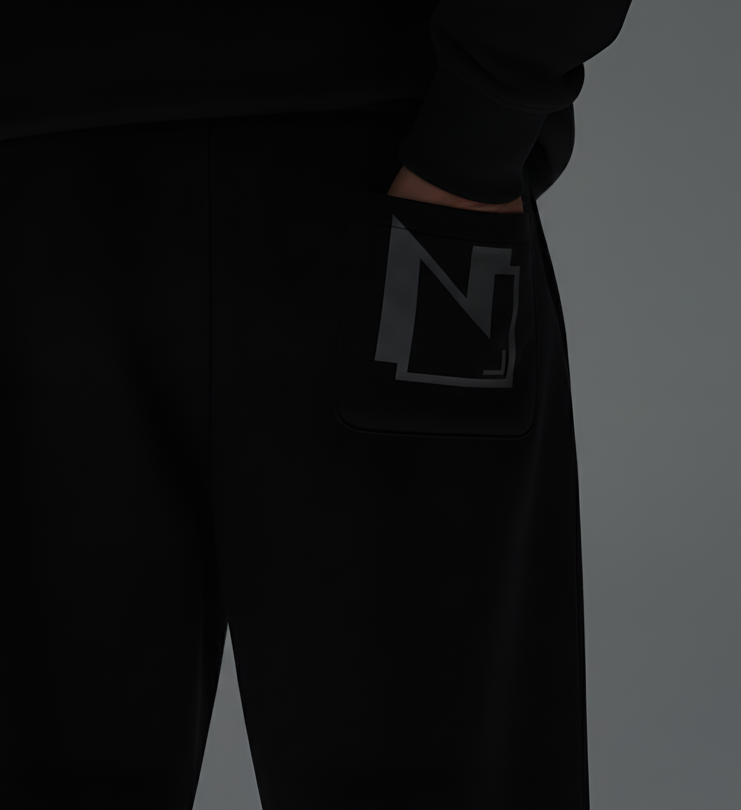 Black Baggy Relaxed Sweatpants