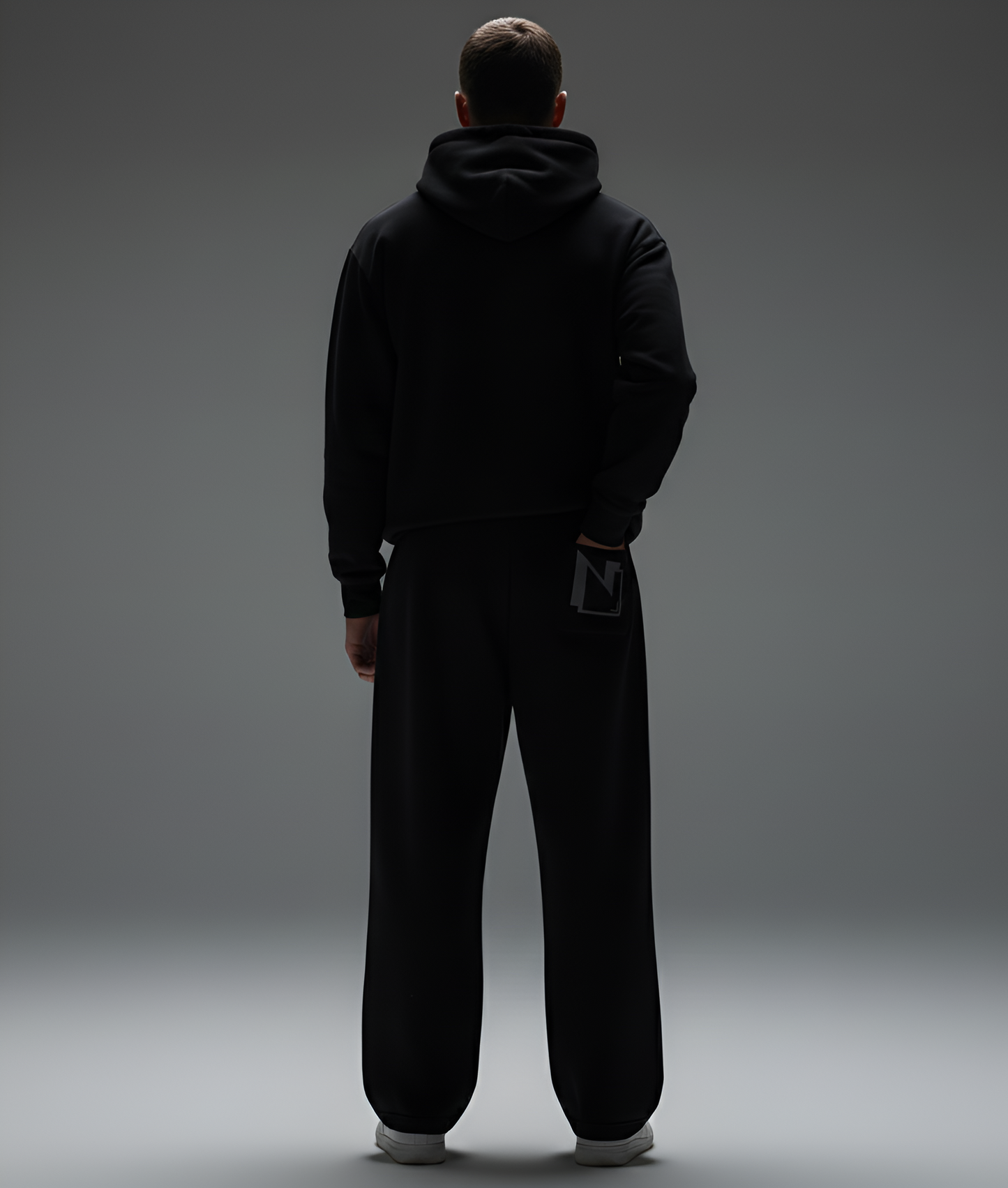 Black Baggy Relaxed Sweatpants
