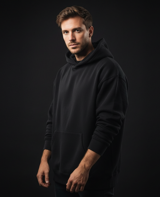 Deep Tone Oversized Hoodie-Bold, Cozy & Streetwear Essential
